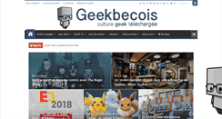 Desktop Screenshot of geekbecois.com